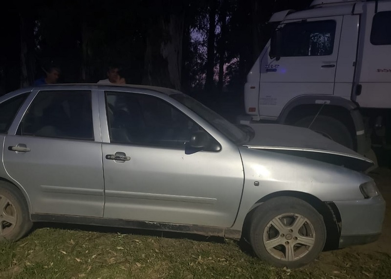 Mujer lesionada en un accidente en Villa Trinidad